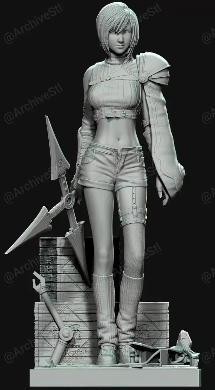 Yuffie Kisaragi Ff7 Archivo Stl Para Impresion 3D