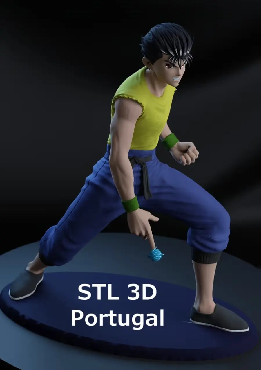 Yusuke Urameshi Yu Yu Hakusho Archivo Stl Para Impresion 3D
