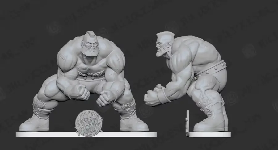 Zangief Archivo Stl Para Impresion 3D