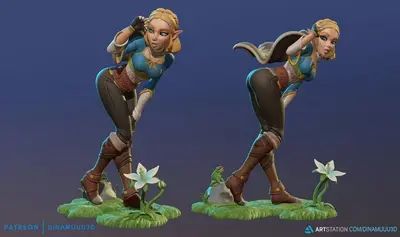 Zelda Archivo Stl Para Impresion 3D