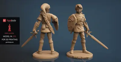 Zelda Link Archivo Stl Para Impresion 3D