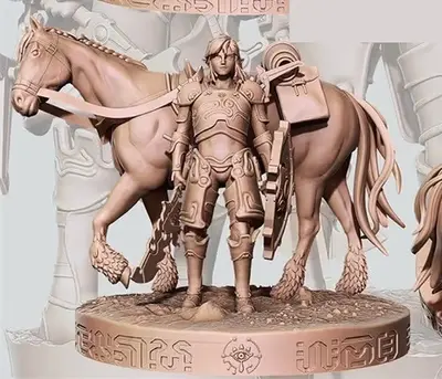 Zelda Link & Epona Archivo Stl Para Impresión 3d