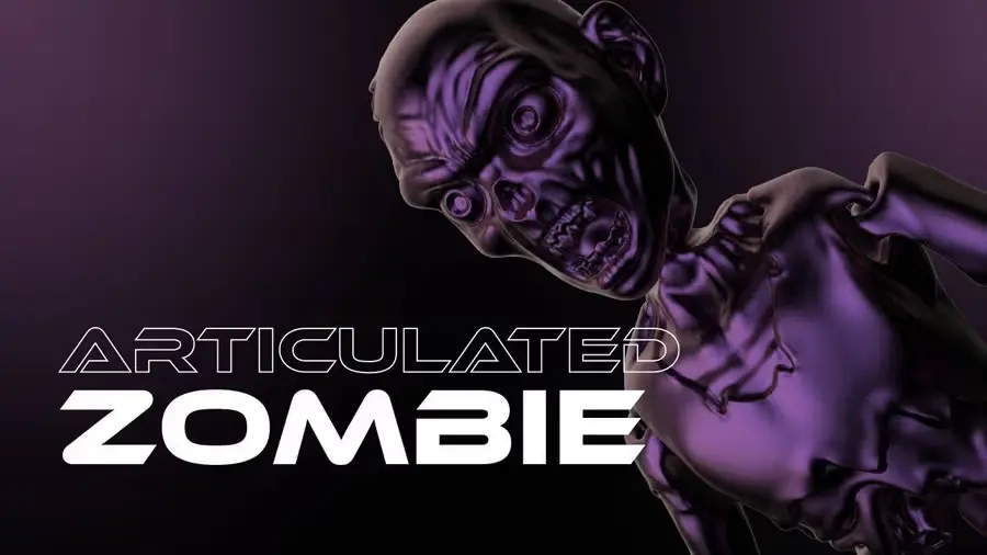 Zombie Archivo STL OBJ para Impresion 3D