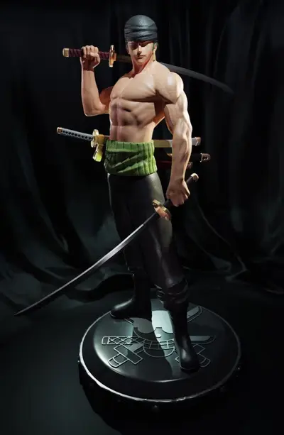 Zoro One Piece 2 Archivo Stl Para Impresion 3D