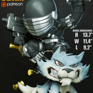 G.i. Joe Snake Eyes Chibi 3dxm Stl Obj Impresión 3d