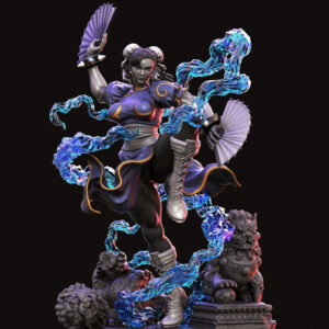Street Fighter Chun-li U3dprintshop Stl Obj Impresión 3d