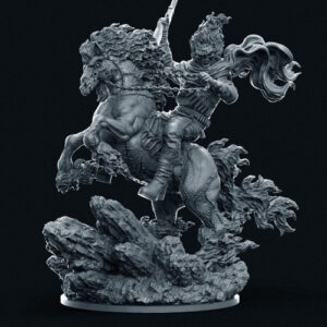 Marvel Ghostrider Horse Stl/obj Para Impresión 3d