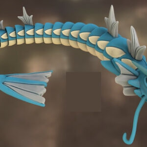 Pokemon Gyarados Articulado Hx Archivo Stl Para Impresión 3d