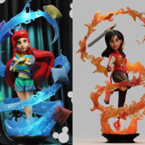 Disney Mulan Y Ariel Dtr Stl Obj Impresión 3d