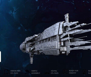 Alien Uss Sulaco Stl Obj Impresión 3d