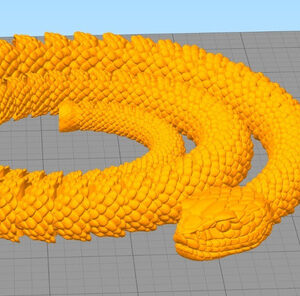 Serpiente De Cascabel Articulado Archivos Stl Impresión 3d