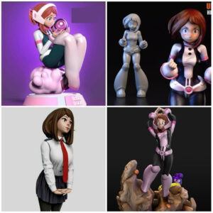 Boku No Hero Pack 3 X 4 Archivos Stl Para Impresión 3d