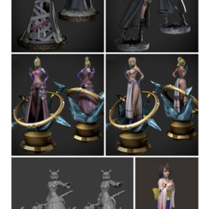 Final Fantasy 02 X4 Archivos Stl Para  Impresión 3d