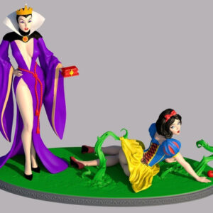 Disney Blancanieves Y Reina Stl/obj Para Impresión 3d