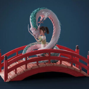 El Viaje De Chihiro Haku Y Chihiro Stl Obj Impresión 3d