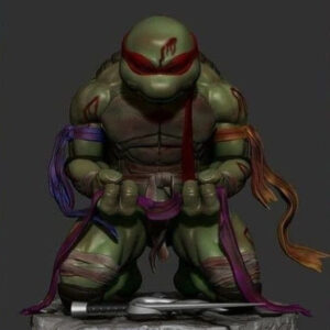 Tortugas Ninja Raphael Derrotado Archivos Stl Impresión 3d