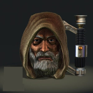 Star Wars Obiwan Mug Hex3d Stl Obj Impresión 3d