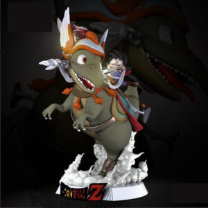 Dragon Ball  Goku & Dinosaur S Archivo Stl Para Impresión 3d