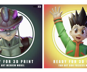 Hunter X Hunter Gon Y Meruem Busto Stl Obj Impresión 3d