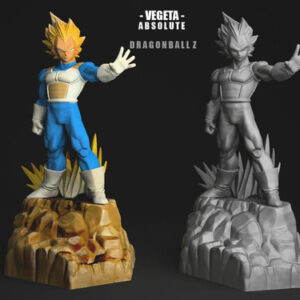 Dragon Ball Vegeta Ss Absolute Stl Obj Impresión 3d