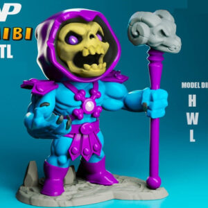 Skeletor Chibi 3dxm Archivos Stl Impresión 3d