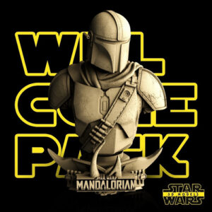 Star Wars 3d Mandalorian Bust Archivos Stl Impresión 3d