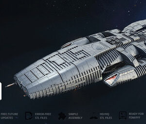 Battlestar Galactica Ship Archivos Stl Impresión 3d