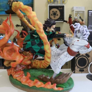 Kimetsu No Yaiba Tanjiro Vs Rui 2 Stl/obj Para Impresión 3d