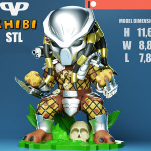 Predator Chibi 3dxm Archivos Stl Obj Impresión 3d