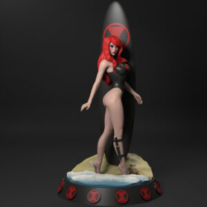 Marvel Black Widow Surfers Archivo Stl Para Impresión 3d