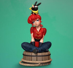 Ranma - Din3d Stl Obj Impresión 3d