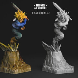 Dragon Ball Trunks Ss Absolute Stl Obj Impresión 3d