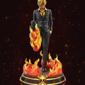 One Piece Sanji Red Stl/obj Para Impresión 3d