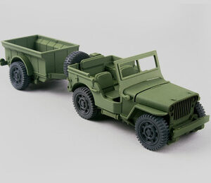 Willys Mb Jeep + Trailer Archivo Stl Para Impresión 3d