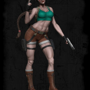Tomb Raider Lara Croft Fanart Statue Stl Obj Impresión 3d