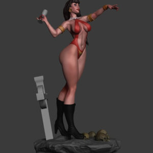 Vampirella Fan Art Bm Archivo Stl Para Impresión 3d