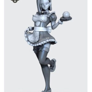 Dragon Ball Android 18 Sexy Maid Stl/obj Para Impresión 3d