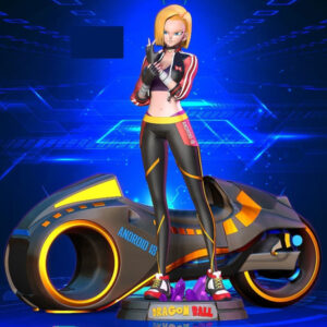 Dragon Ball Racer Android 18 N Archivo Obj Para Impresión 3d