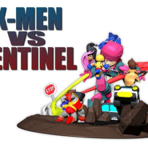 Marvel X-men Vs Sentinel Chibi Stl/obj Para Impresión 3d