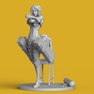 Shingeki No Kyojin Mikasa Ackerman Statue Stl Impresion 3d