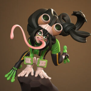 Boku No Hero Tsuyu Asui - D Stl/obj Para Impresión 3d