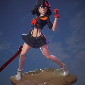 Kill La Kill Ryuko Matoi Dinamu3d V1-2 Stl Obj Impresión 3d