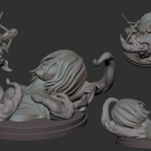 Shingeki No Kyojin Mikasa Y Annie Titan Stl Obj Impresión 3d