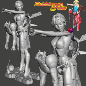 Bubblegum Crisis Nene Suit Archivo Stl Para Impresión 3d