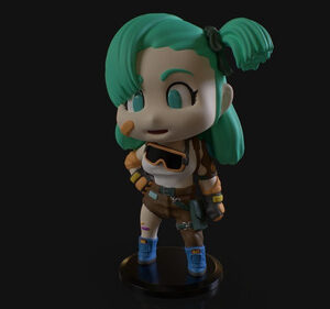 Dragon Ball Bulma Chibi Archivos Stl Para Impresión 3d