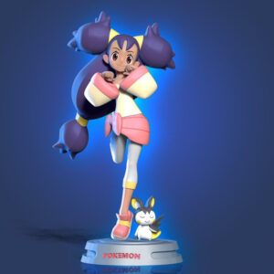 Pokemon Iris And Emolga Nlsinh Archivo Stl Para Impresión 3d