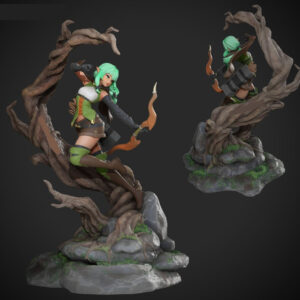 Goblin Slayer High Elf Ellaart V1-2 Stl Obj Impresión 3d