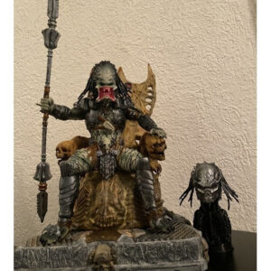 King Predador On Throne Stl/obj Para Impresión 3d