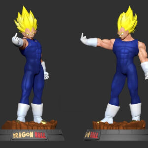 Dragon Ball Angry Vegeta Nlsin Archivo Stl Para Impresión 3d