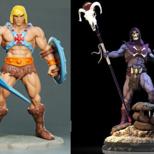 He-man 3dxm + Skeletor Archivos Stl Obj Impresión 3d